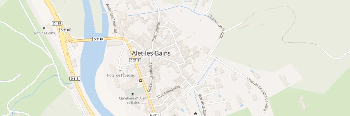 Plan du 11 Rue Calvière à Alet-les-Bains