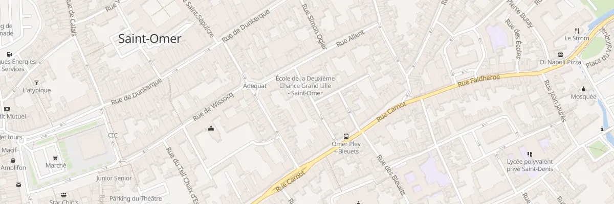 Plan du 7 Rue Alphonse de Neuville à Saint-Omer