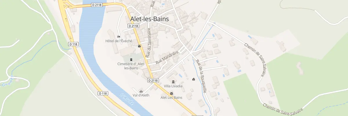Plan du 10 Rue Mandrière à Alet-les-Bains