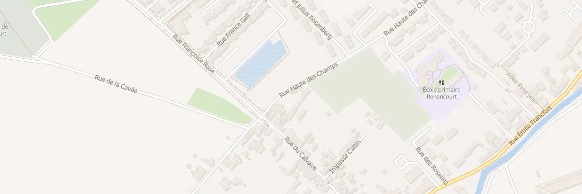 Plan du 90 Rue du Calvaire à Amiens