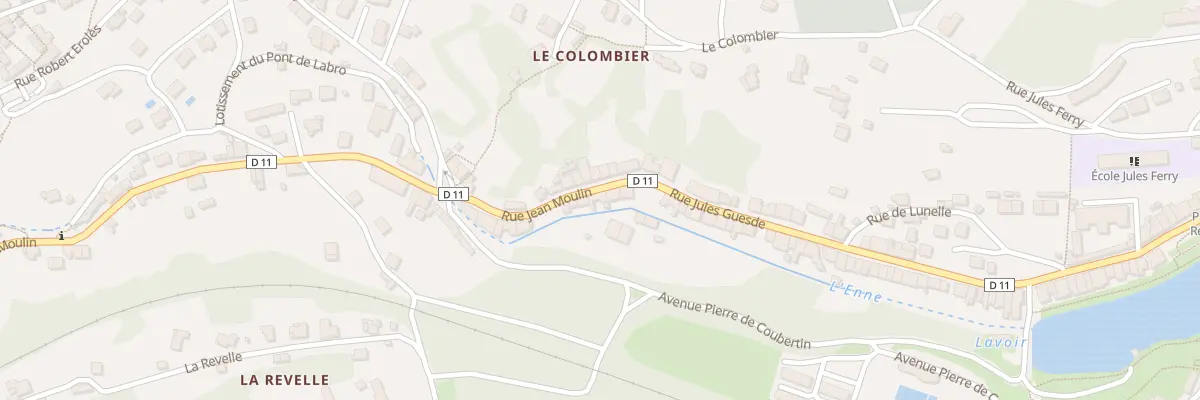Plan du 80 Rue Jean Moulin à Aubin