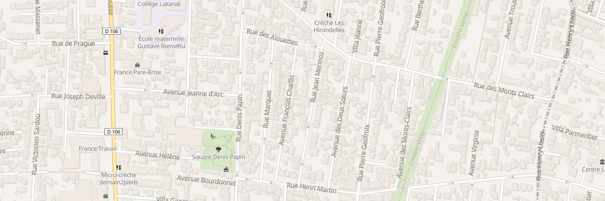 Plan du 14 Rue Jean Mermoz à Colombes
