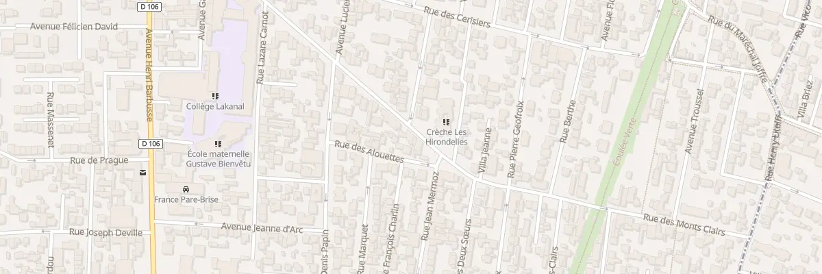 Plan du 62 Rue des Monts Clairs à Colombes