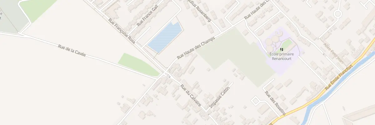 Plan du 86 Rue du Calvaire à Amiens