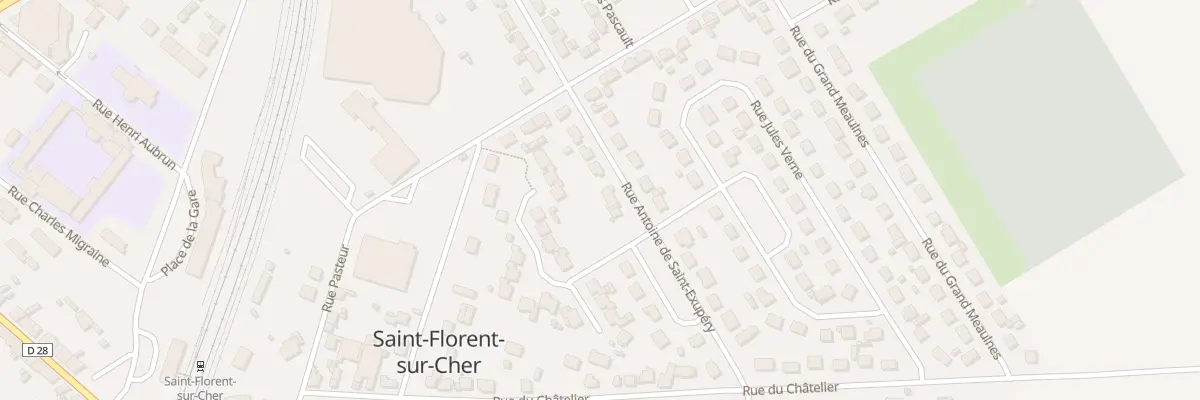Plan du 8 Rue Antoine de St Exupery à Saint-Florent-sur-Cher