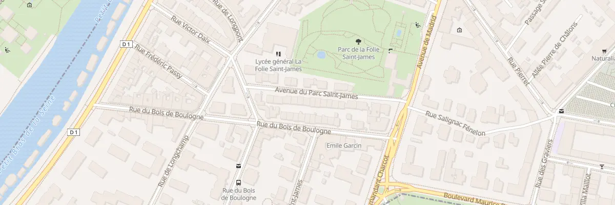 Plan du 23 Av du Parc Saint-james à Neuilly-sur-Seine
