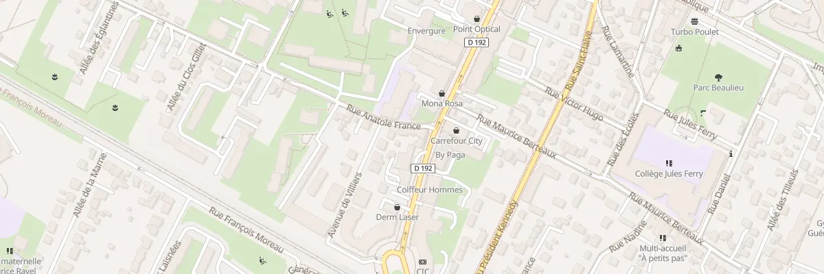 Plan du 1 Rue Anatole France à Ermont