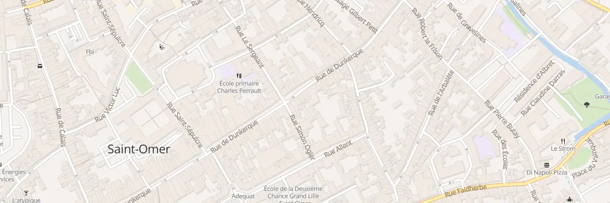 Plan du 119 Rue de Dunkerque à Saint-Omer