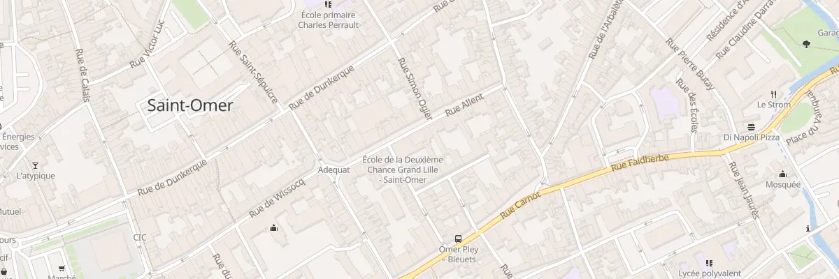 Plan du 21 Rue Allent à Saint-Omer