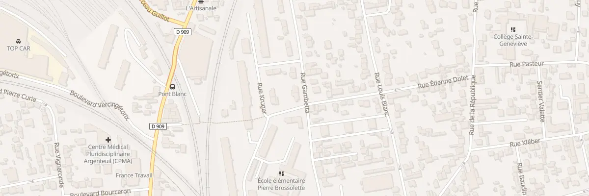 Plan du 47 Rue Gambetta à Argenteuil