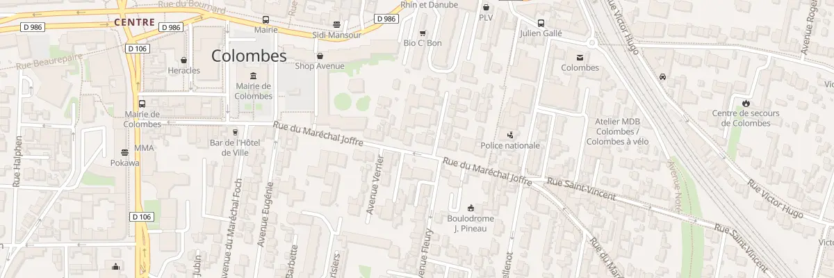 Plan du 53B Rue du Maréchal Joffre à Colombes