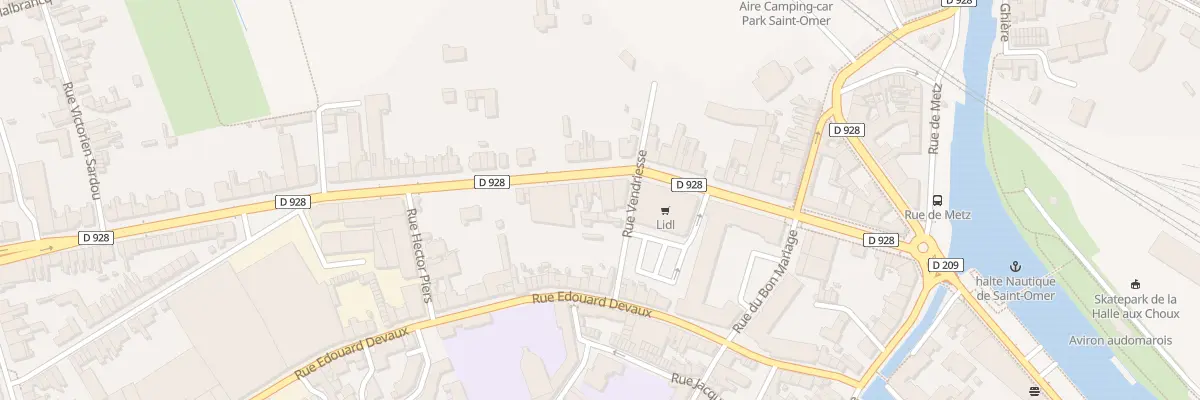 Plan du 53 Bd de Strasbourg à Saint-Omer