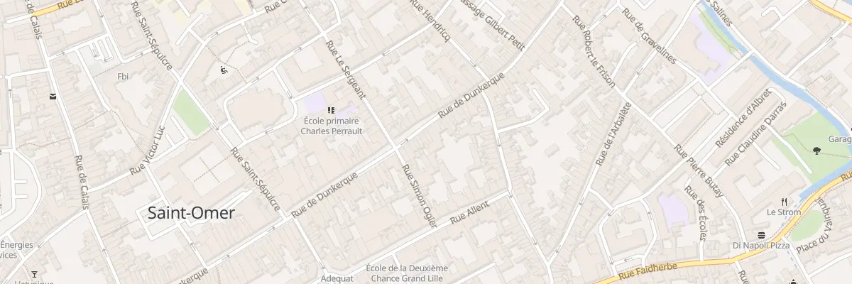 Plan du 121 Rue de Dunkerque à Saint-Omer