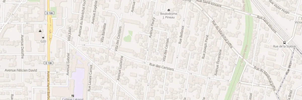 Plan du 4 Av Fleury à Colombes