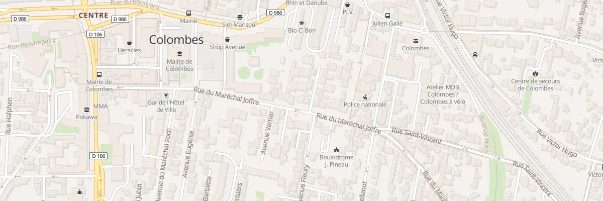 Plan du 55 Rue du Maréchal Joffre à Colombes