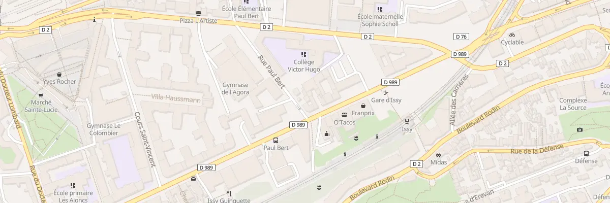 Plan du 15 Rue Paul Bert à Issy-les-Moulineaux