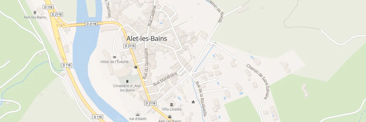 Plan du 25 Rue Calvière à Alet-les-Bains