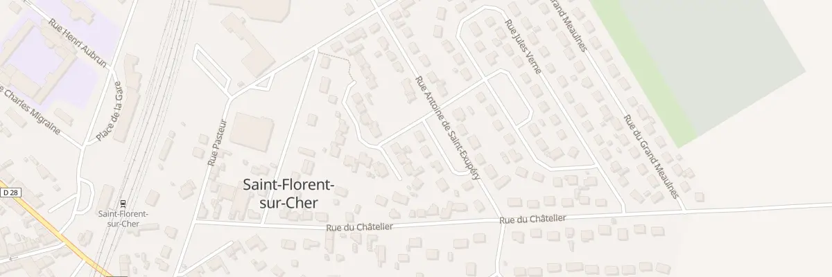 Plan du 12 Rue Antoine de St Exupery à Saint-Florent-sur-Cher