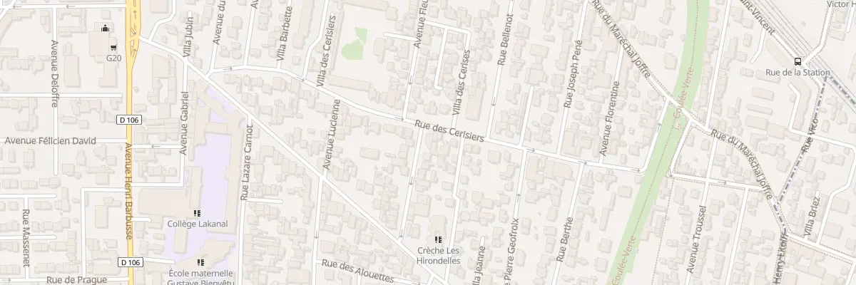Plan du 52 Rue des Cerisiers à Colombes