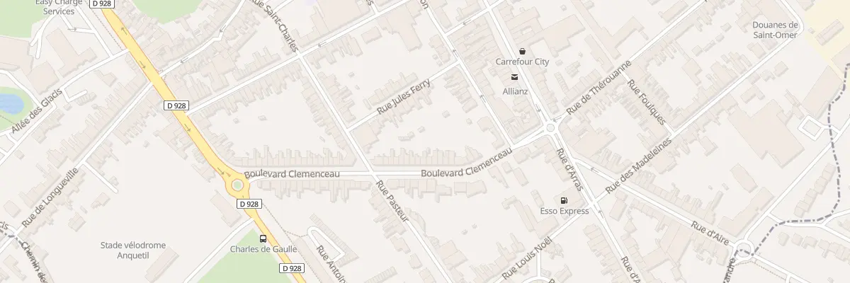 Plan du 72 Bd Clémenceau à Saint-Omer