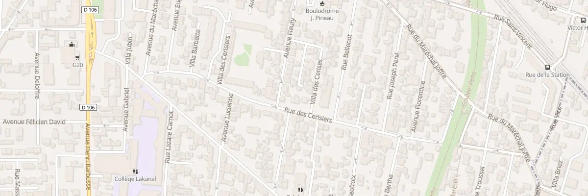 Plan du 57 Rue des Cerisiers à Colombes