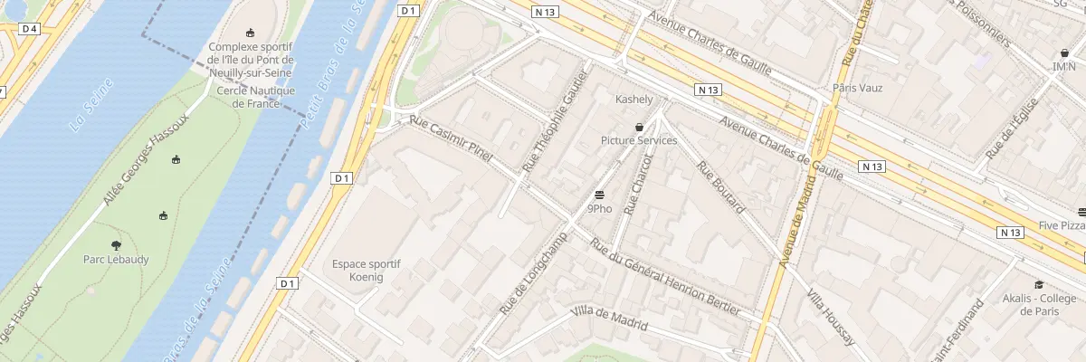 Plan du 9 Rue Théophile Gautier à Neuilly-sur-Seine