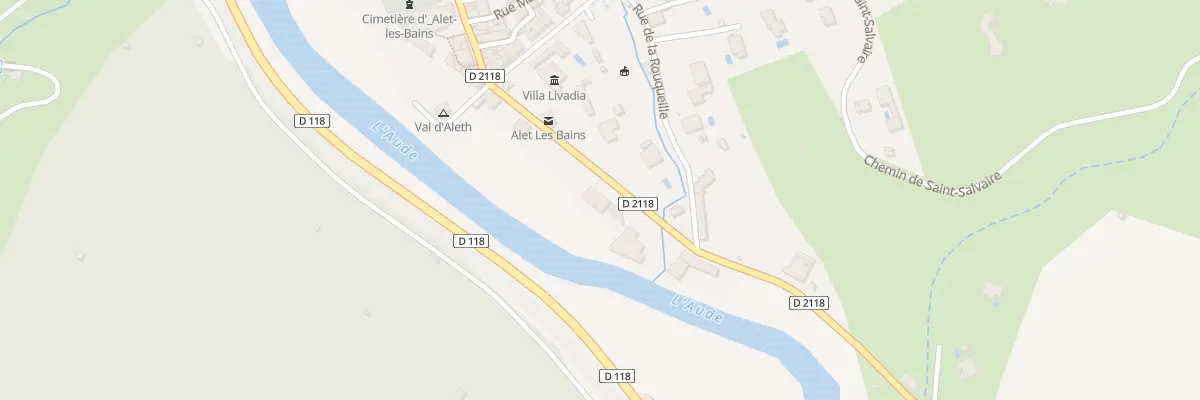 Plan du 24 Rte Nationale à Alet-les-Bains