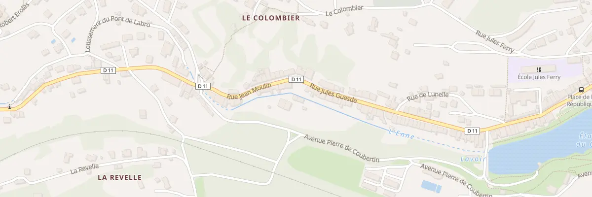 Plan du 84T Rue Jean Moulin à Aubin