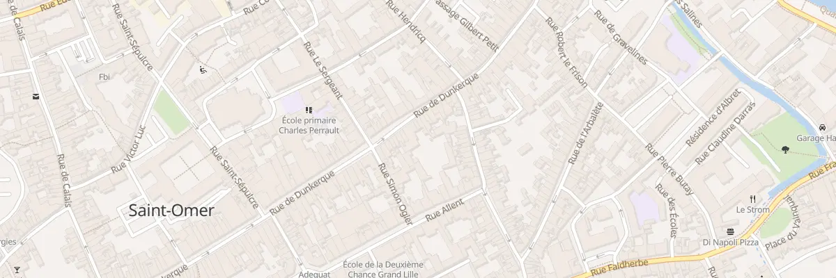 Plan du 125 Rue de Dunkerque à Saint-Omer