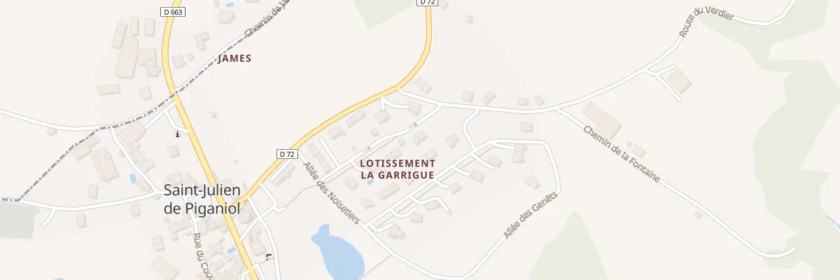 Plan du 8 Lot de la Garrigue à Saint-Santin
