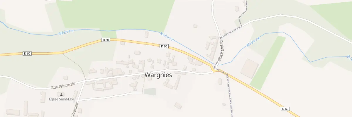Plan du 8 Rue Principale à Wargnies
