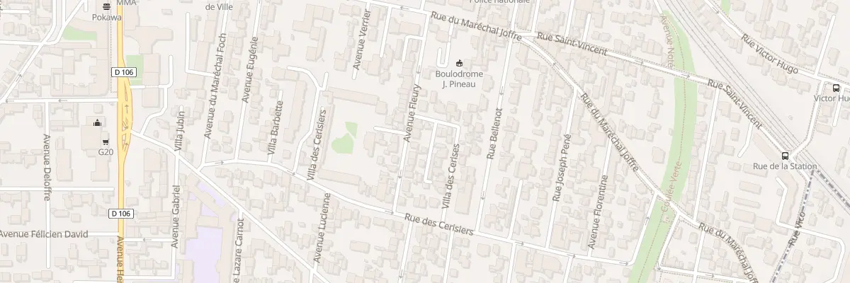 Plan du 14 Av Fleury à Colombes