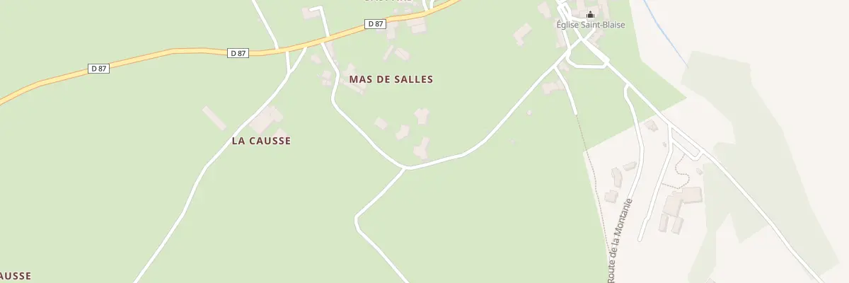 Plan du 5181 Mas de Salles à Lugan