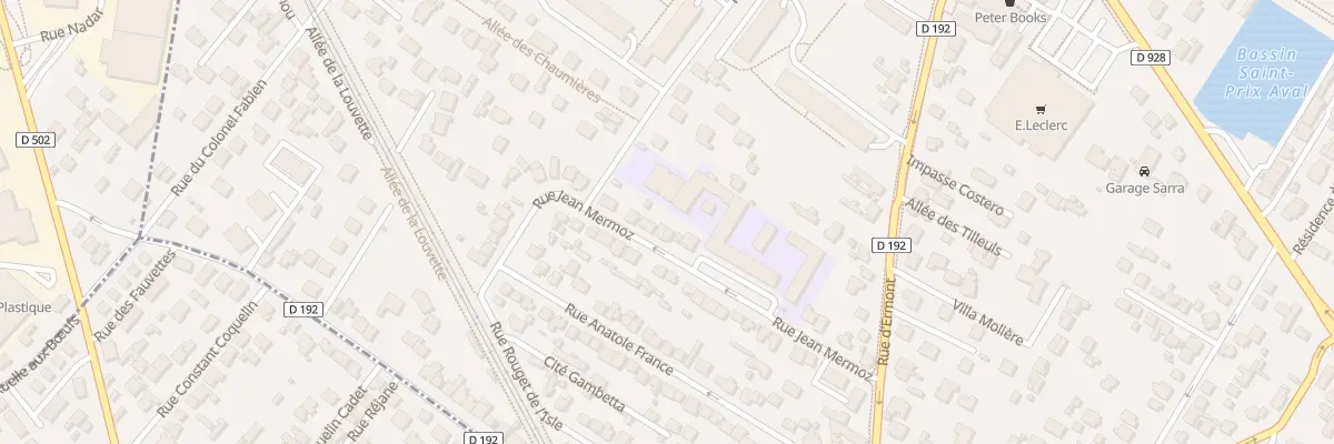 Plan du 24 Rue Jean Mermoz à Saint-Prix