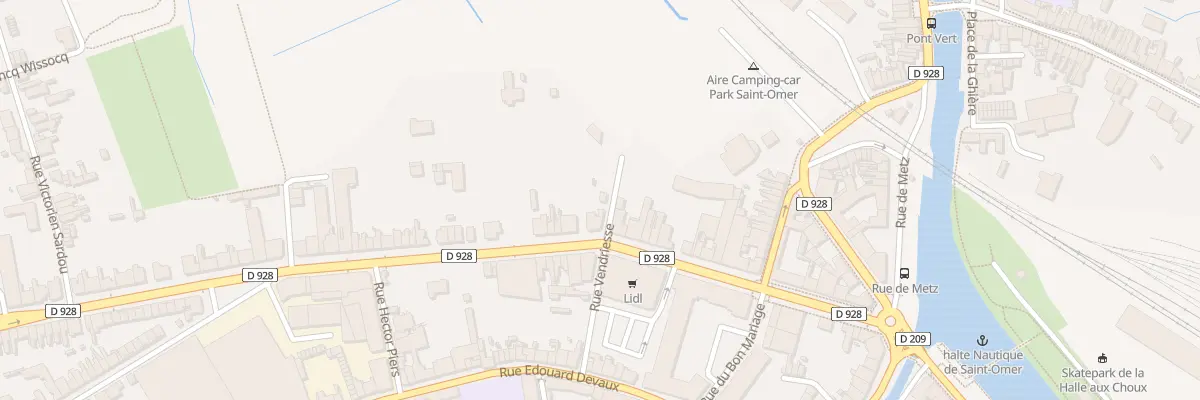 Plan du 90 Bd de Strasbourg à Saint-Omer