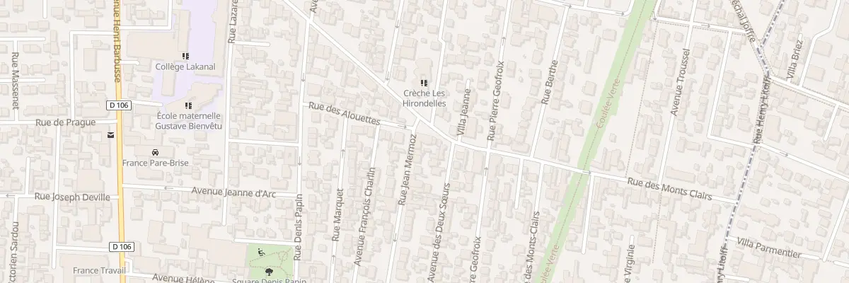 Plan du 70 Rue des Monts Clairs à Colombes