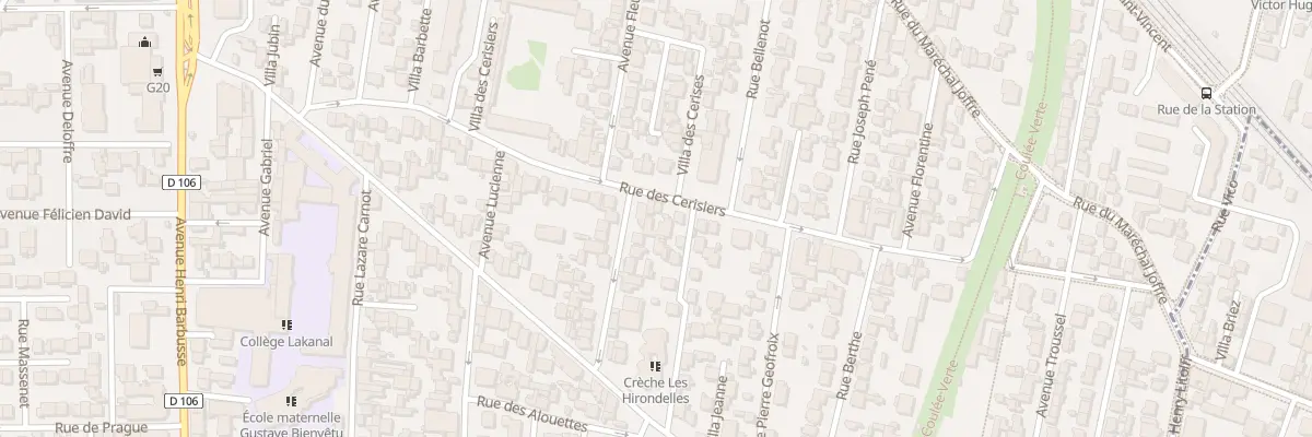 Plan du 56 Rue des Cerisiers à Colombes