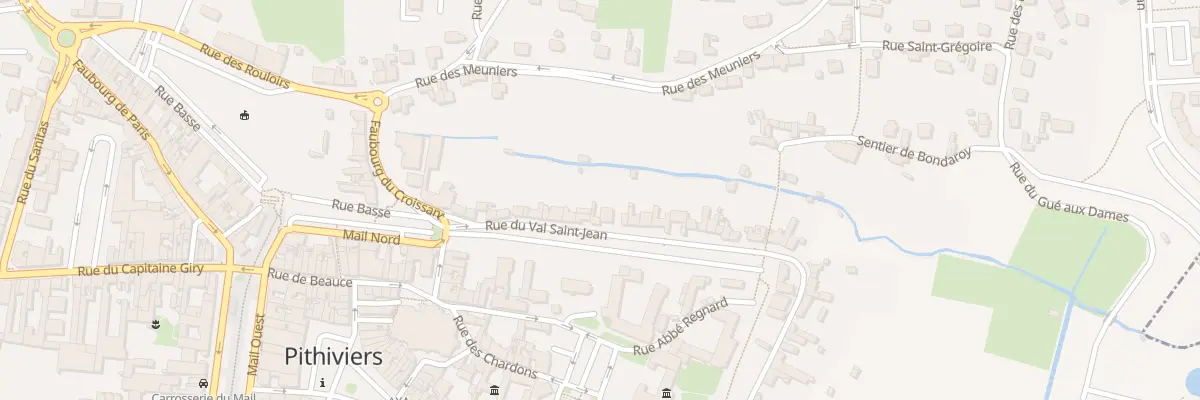 Plan du 14 Rue du Val Saint-Jean à Pithiviers