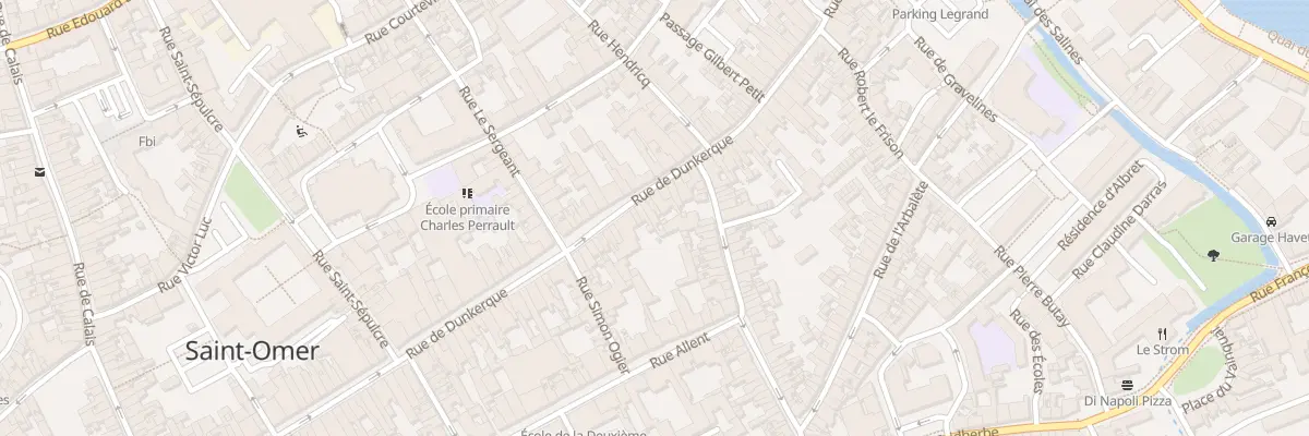 Plan du 129 Rue de Dunkerque à Saint-Omer
