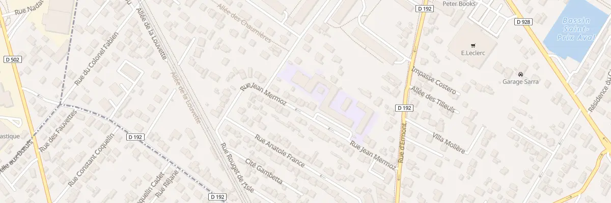 Plan du 22 Rue Jean Mermoz à Saint-Prix