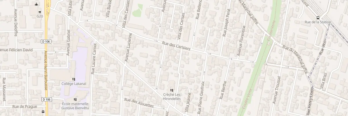 Plan du 58 Rue des Cerisiers à Colombes