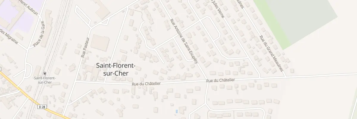 Plan du 16 Rue Antoine de St Exupery à Saint-Florent-sur-Cher