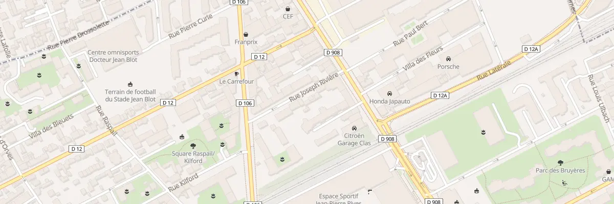 Plan du 14 Rue Joseph Rivière à Courbevoie