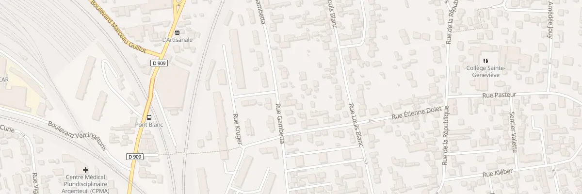 Plan du 74 Rue Gambetta à Argenteuil