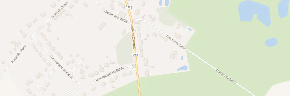 Plan du 25 Rte de Clémont à Isdes