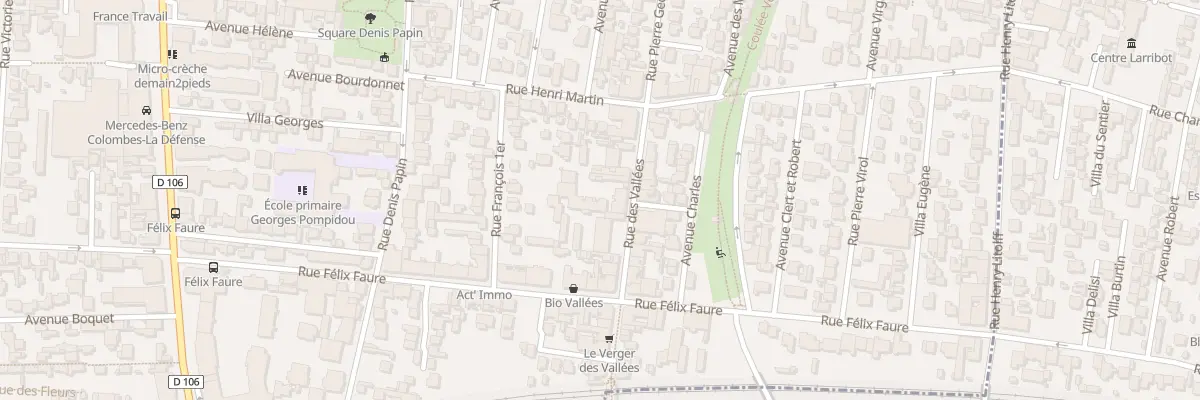 Plan du 18 Rue des Vallées à Colombes