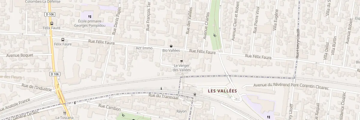 Plan du 36 Rue des Vallées à Colombes