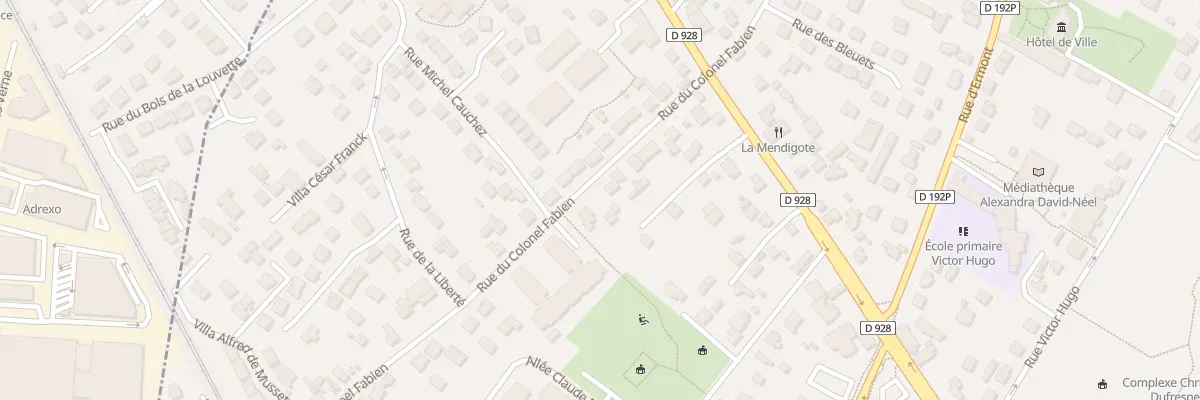 Plan du 75 Rue du Colonel Fabien à Saint-Prix