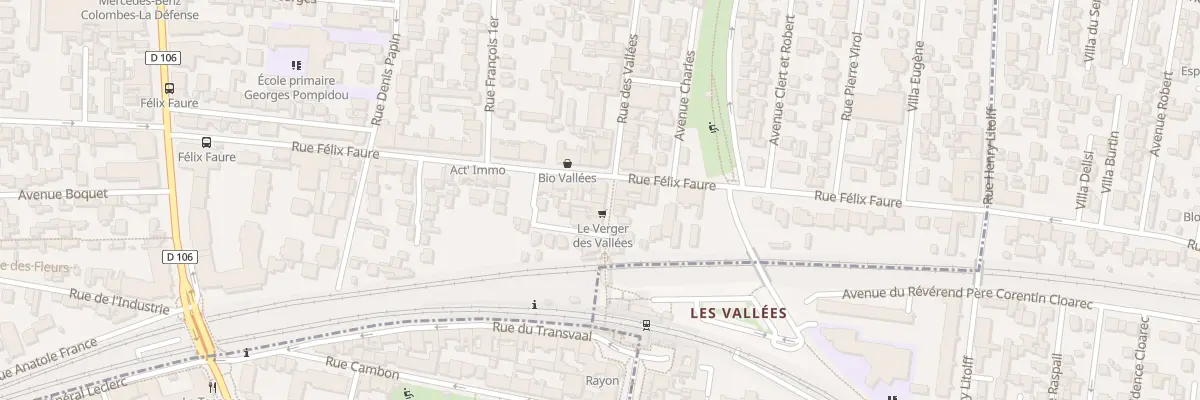 Plan du 34 Rue des Vallées à Colombes