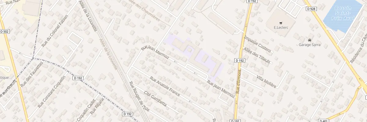 Plan du 20 Rue Jean Mermoz à Saint-Prix
